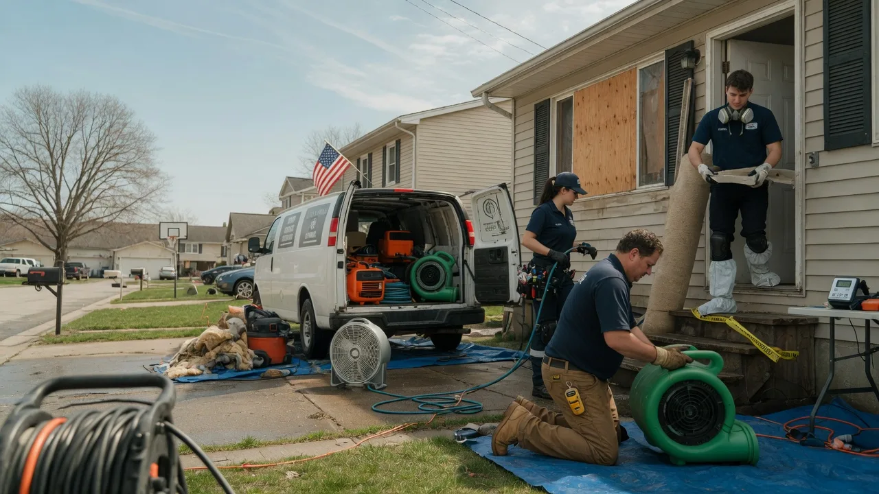 Water Damage Restoration in Champaign, IL near me